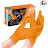 Glovely GUANTI IN NITRILE SPESSORATI TECH ORANGE / TECH BLACK 50PZ INDUSTRIA MECCANICI