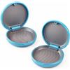 Jecdfs Set di 2 Porta Apparecchio Denti in Blu - Scatole di Immagazzinaggio per Dentier