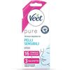 Veet Pure Strisce Depilatorie Viso Ipoallergeniche, Ceretta Baffetti e Viso, Der