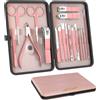 ZIZZON Set manicure 18 in 1 Set professionale per pedicure Forbici per unghie Ki