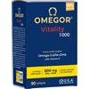 Omegor Omega 3 IFOS 5 Stelle 90 cps - Olio di Pesce Omega 3 1000mg - Ricco di EPA e ...