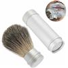 TMISHION Pennello barba portatile per uomo, Pennello per baffi e barba vegan, Regalo perf