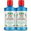 Euthymol Mouthwash Icy Mint 500ml X2, Con Fluoruro, Senza Alcol, Gusto Intenso,