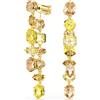 Swarovski 5718073 Orecchini pendenti Gema Lunghi Gialli Placcato color oro