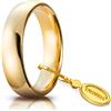 Unoaerre Fede Nuziale Unoaerre Comoda 5 mm Oro Giallo 18 kt