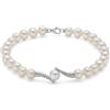 Miluna Bracciale Donna Miluna Filo di Perle Oro 750 e Diamanti PBR3352 NUOVO E ORIGI...