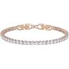 Swarovski 5513400 Bracciale Tennis Deluxe Taglio rotondo bianco Oro Rosa TagliaM