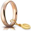 Unoaerre Fede Nuziale Unoaerre Comoda 4 mm Oro Rosa 18 kt