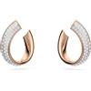Swarovski 5636448 Orecchini a cerchio Exist Piccoli Bianchi Placcato Oro Rosa