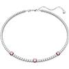 Swarovski 5666165 Collana Matrix Tennis Taglio misto Rosa Placcato Rodio