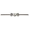 ideen mit herz BlingWorld - 120 ganci di collegamento, 3,3 cm, colore: Argento