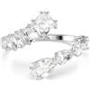 Swarovski 5701898 Bracciale rigido Matrix Taglio misto Bianco Rodio Taglia S