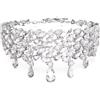 Swarovski 5661523 Girocollo Mesmera Taglio misto Bianco Placcato Rodio
