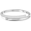 Swarovski 5674982 Bracciale rigido Dextera Chiusura magnetica Bianco Plac. Rodio