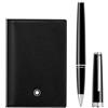 Montblanc SET BOX Penna Roller Montblanc Pix Nera + Porta Biglietti da Visita Meisterst...
