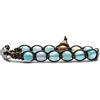 Tamashii Bracciale Tibetano Unisex Pietra Agata (Sky) Striata Tamashii Azzurro BHS900-165