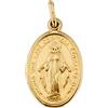 Fichera Preziosi Ciondolo Collana Medaglietta Madonna di Lourdes In Oro Giallo 18 kt NUOVO E O...