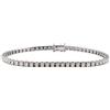 Fichera Preziosi Bracciale Tennis Da Donna in Oro Bianco 18 kt Diamanti Naturali da 3.09 ct NU...