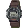 Casio Orologio Casio in Pelle / Tessuto Serie W-220 Multifunzione W-220HF-3AVEF Marron