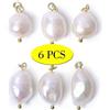 ALEXCRAFT Per Fare le Perle, Commercio all'ingrosso 6 PCS Barocco Perla Charms Piccole Per