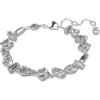 Swarovski 5661529 Braccialetto Mesmera Taglio misto Bianco Placcato Rodio
