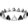 Swarovski 5619154 Braccialetto Ortyx Taglio triangolo Nero Placcato Rodio