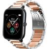 Blueshaweu Metallo compatibile con Blackview R3 Pro Smartwatch,Cinturino in acci