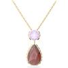 Swarovski 5619786 Collana Orbita Taglio Drop Piccola Multicolore Placcato Oro