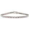 Fichera Preziosi Bracciale Tennis Donna in Oro Bianco 18 kt E Diamanti Naturali da 3,99 ct F C...