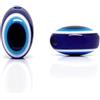 Perlin Nazar Boncuk Boncugu - Set di 100 perline ovali, 8 x 6 mm, occhio blu, occhio bl