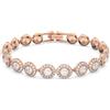 Swarovski 5240513 Bracciale angelico Rotondo, rosa, Rodiato
