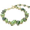 Swarovski 5652822 Braccialetto Gema Taglio misto Verde Placcato Oro