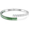 SWAROVSKI 5722460 Bracciale rigido Matrix Taglio misto Verde taglia S