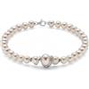 Miluna Bracciale Donna Miluna Filo di Perle Oro 750 e Diamanti PBR3042V NUOVO E ORIG...