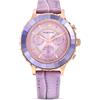 Swarovski 5632263 Orologio Octea Lux Chrono Cinturino pelle Viola Fin. Oro Rosa