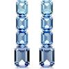 Swarovski 5696516 Orecchini pendenti Millenia Taglio Octagon blu Rodio