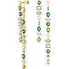 Swarovski 5657390 Orecchini Gema Design asimm. Taglio misto Extra Lunghi Verdi