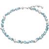 Swarovski 5666007 Collana Gema Taglio misto Blu Placcato Rodio