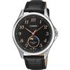 Casio Orologio Casio in Pelle Solo tempo MTP-M110L-1AVER Nero Fasi Lunari
