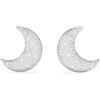 Swarovski 5666158 Orecchini a clip Luna Luna Bianchi Placcato Rodio