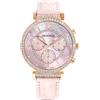Swarovski 5580352 Orologio Passage Chrono Cinturino pelle Rosa Fin. Oro Rosa