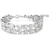 Swarovski 5669927 Braccialetto Mesmera Taglio misto Bianco Placcato Rodio