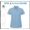 B&C Polo donna ID.001 Piqué maniche corte 100% cotone ring-spun, pettinato (piquè)