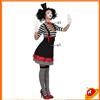 Atosa Costume Carnevale Donna Clown Arlecchino Mimo