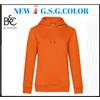 B&C Felpa donna QUEEN Cappuccio foderato in single jersey Tasca a marsupio