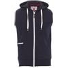 Payper SMANICATO UOMO PAYPER BOXER FELPA CON CAPPUCCIO SENZA MANICHE GILET 80% COTONE