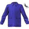 Grembiule Casacca Scuola Elementare Bambino, Con Chiusura Zip Colore Bluette Tag