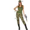 Atosa Costume da Soldatessa Militare Marine Donna