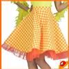 Espa Costume Carnevale Donna Ragazza Gonna Arancione Grease Anni 60s50s Tg 40-42