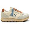 Sun68 Sneaker Tom Vintage 31 in nylon e suede bianco panna Z36104 jazz blance